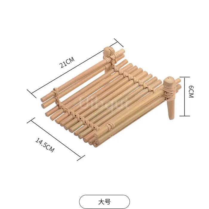 Brochette rétro en bambou pour cérémonie du thé