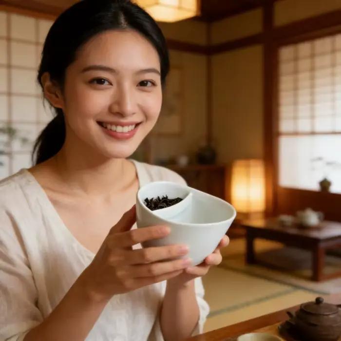 Tasse à thé en céramique noire de 350 ml