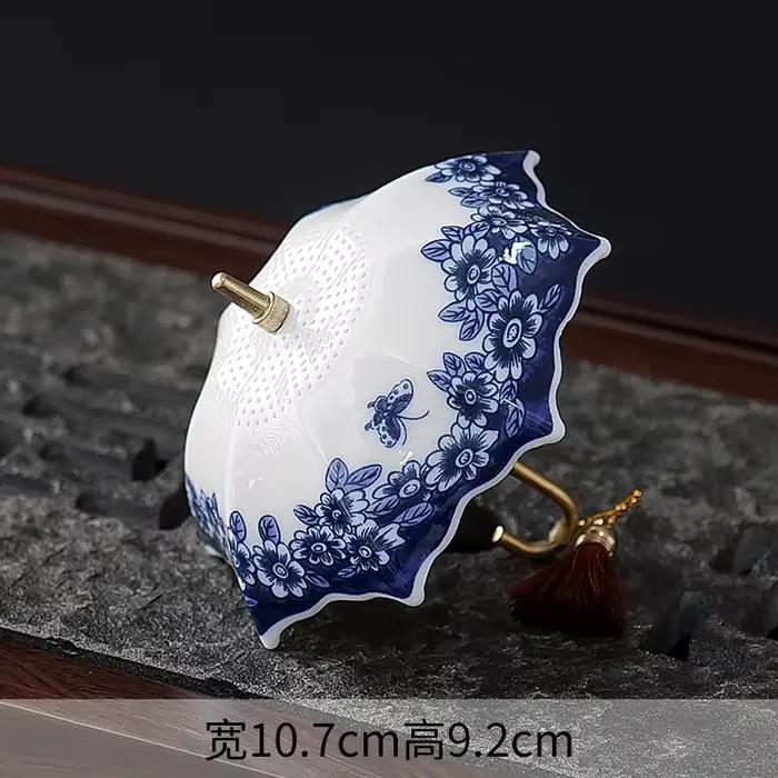 Filtre à Thé en Porcelaine Passoire à Thé Infuseurs à Thé Écrin Céramique Pour Cérémonie de Thé Occasions Spéciales