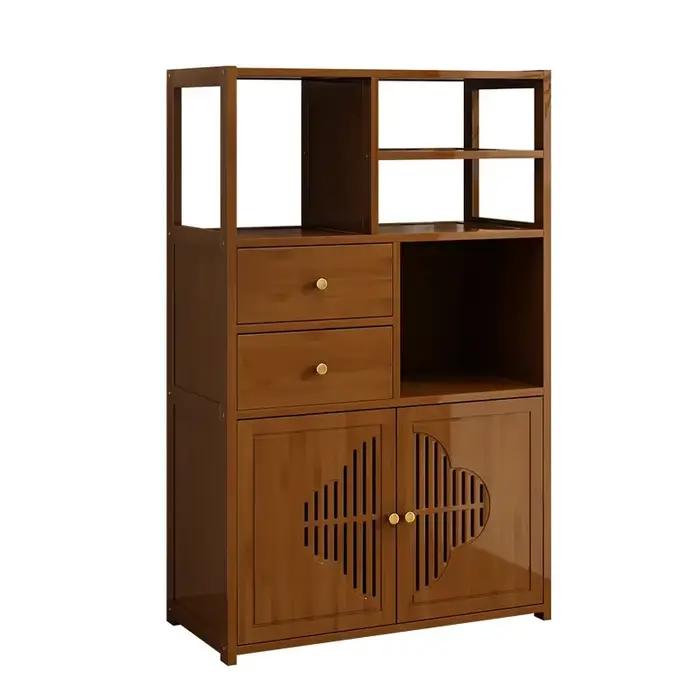 Armoire à thé moderne minimaliste en bois de bambou pour enfants adultes et personnes âgées occasions spéciales à la maison