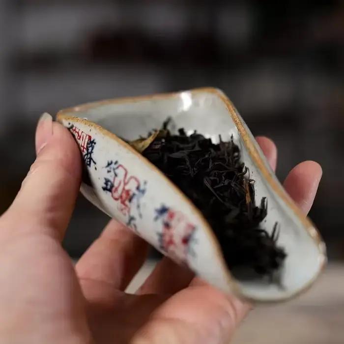 Cuillère à thé de calligraphie chinoise Vintage