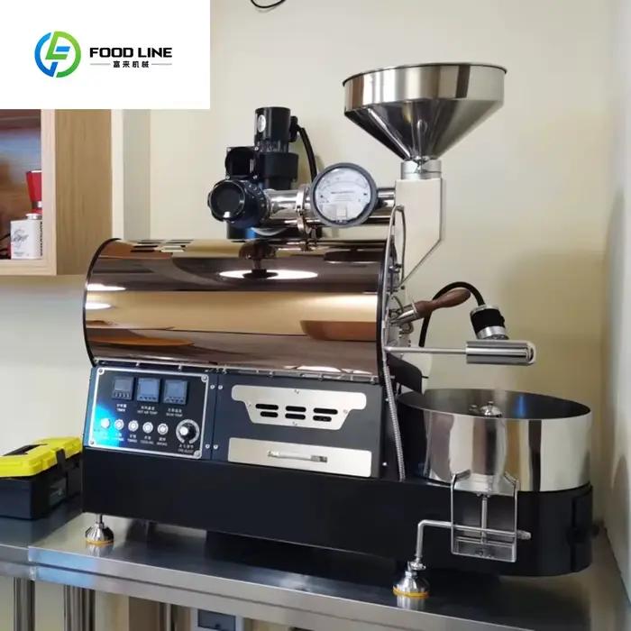 Torréfacteur à café commercial automatique à double tambour de 1KG-2KG-3KG