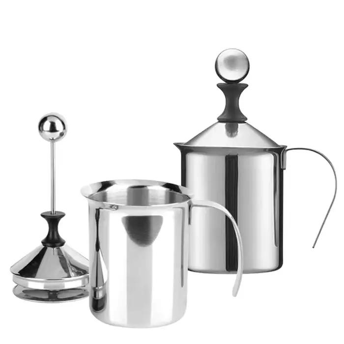Crémisseur de lait en acier inoxydable double maille pour mousseur de café latte cappuccino à la maison occasions spéciales