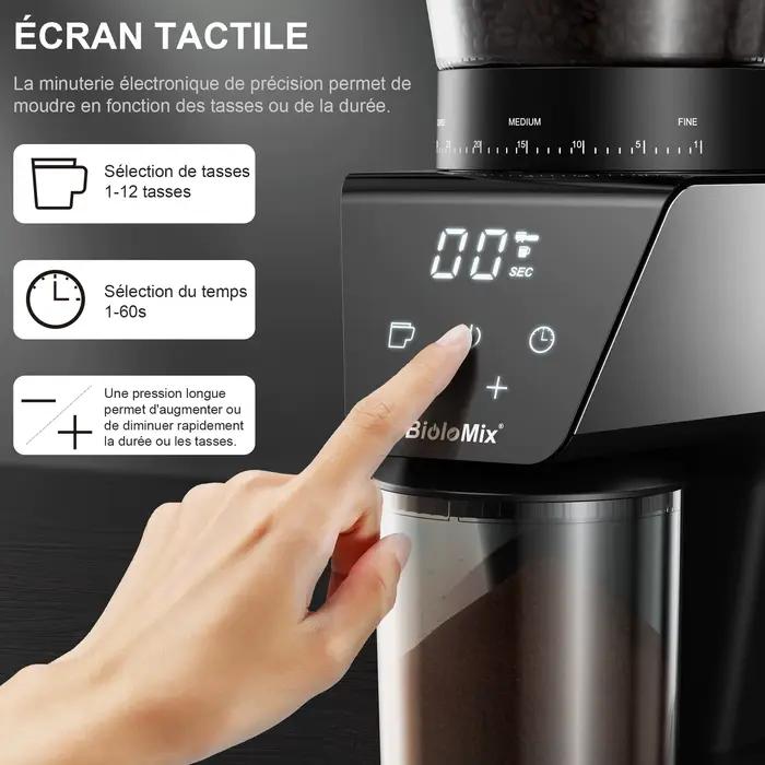 BioloMix-Moulin à café électrique automatique