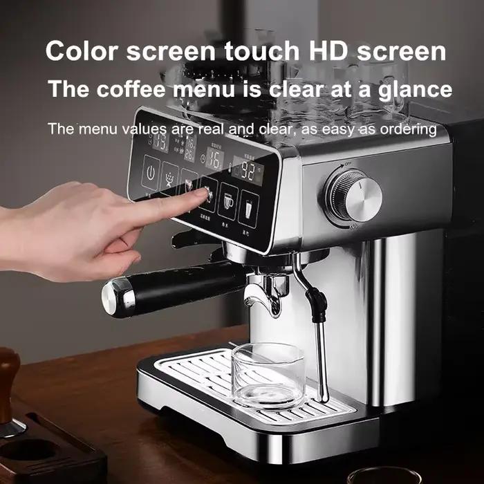 Machine à expresso 20 bars avec mousseur à lait – Cafetière entièrement automatique
