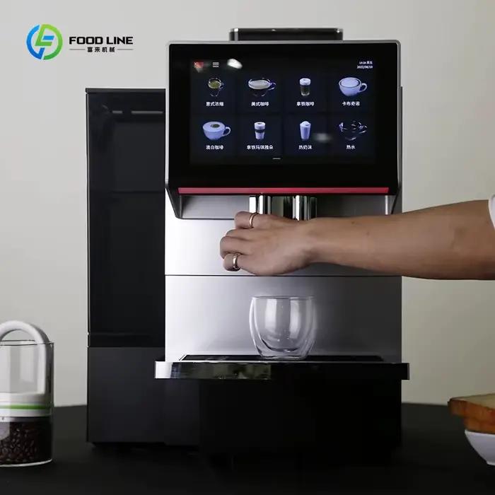 Machine à café italienne professionnelle entièrement automatique personnalisée