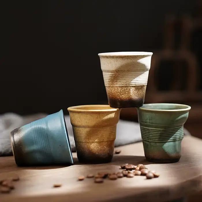 Tasses à café créatives en céramique grossière