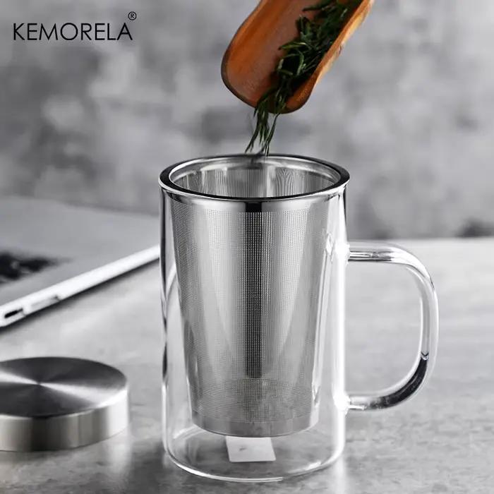KEMORELA 500ml tasse en verre infuseur à thé