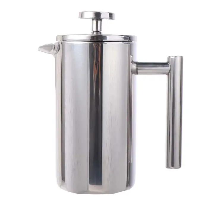 Cafetière à piston française 350 ml en acier inoxydable à double paroi