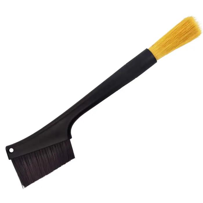 Brosse de nettoyage pour machine à café, brosse à dépoussiérer pour moulin à expresso, accessoire pour barista, maison et cuisine, brosse à double usage pour café, nettoyage de café et comptoir, outil pour barista professionnel