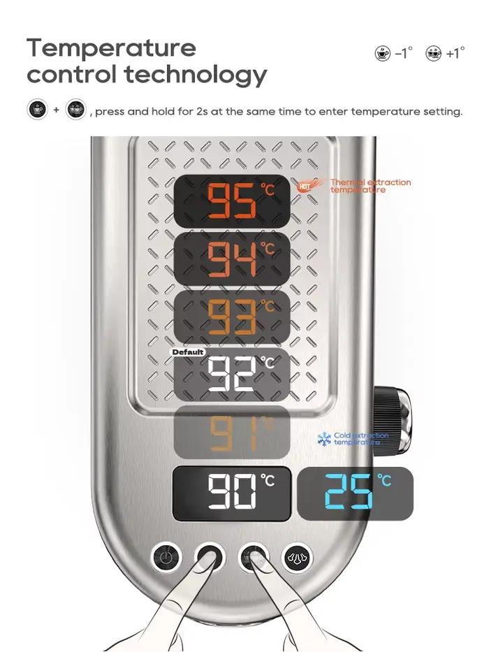 Machine à café espresso HiBREW 20Bar avec réglage de température pour café chaud ou froid pour maison et cuisine occasions spéciales