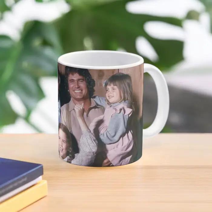 Tasse à café personnalisée avec petite maison sur le Luc Ingalls pour amateurs de western et collectionneurs de tasses uniques occasions spéciales