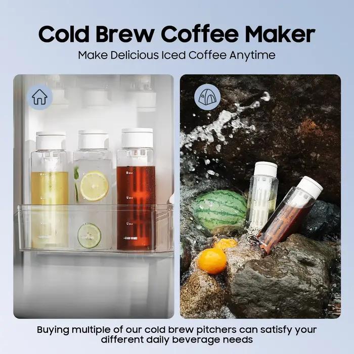 MHW 3 bombardier 1/2 Pack 600ML cafetière à infusion froide