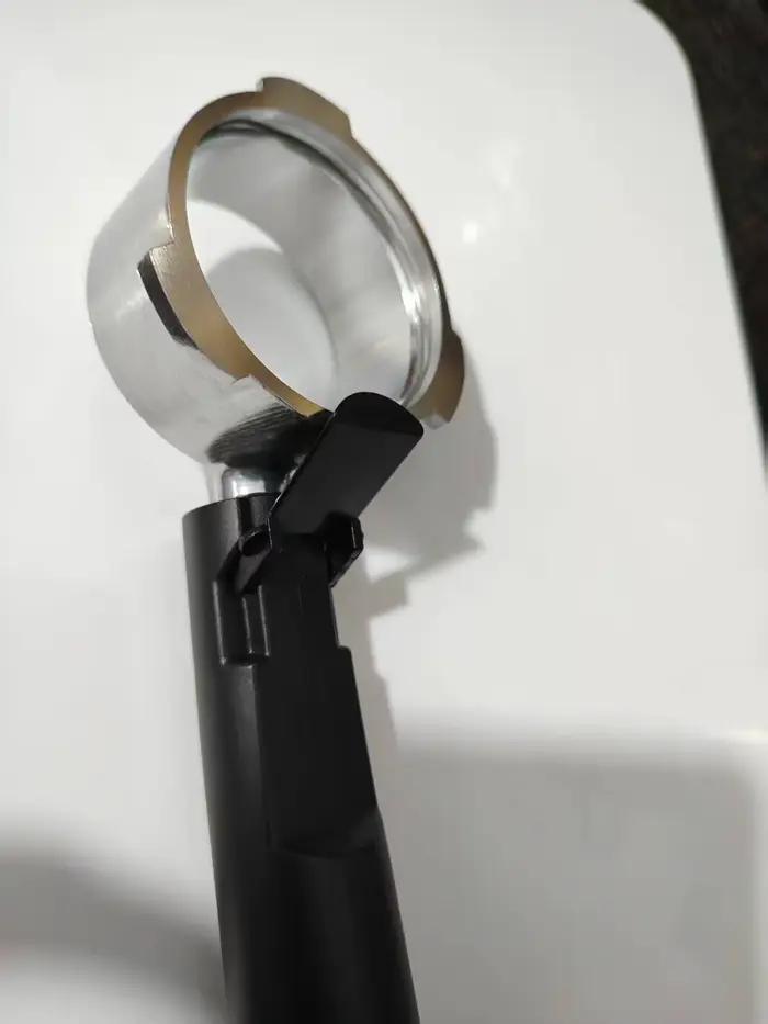 Porte-filtre à café sans fond en alliage d'aluminium pour expresso 51 mm argent gris noir adaptable à vos machines de cuisine