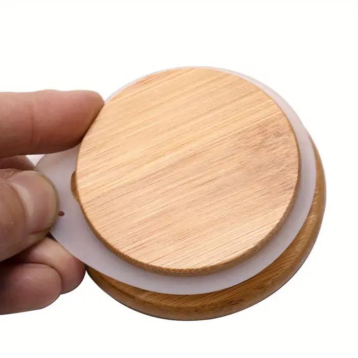 Bocaux de rangement en verre avec couvercle hermétique en bambou pour servir du thé