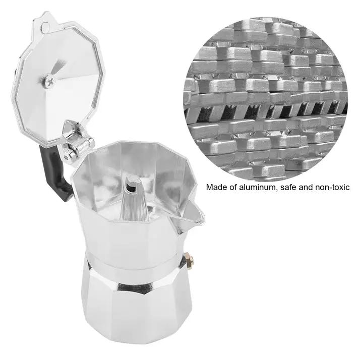 Cafetière de type italien en aluminium