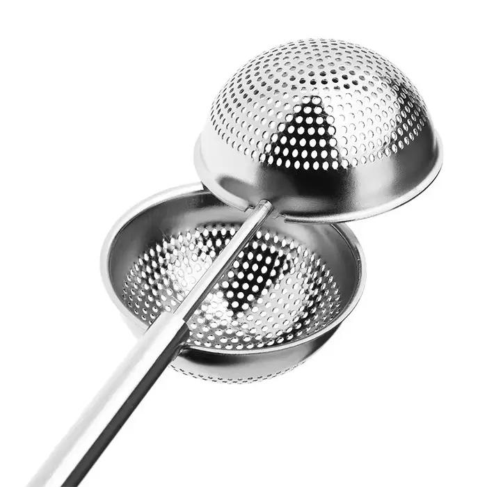 Infuseur à thé télescopique réutilisable en acier inoxydable
