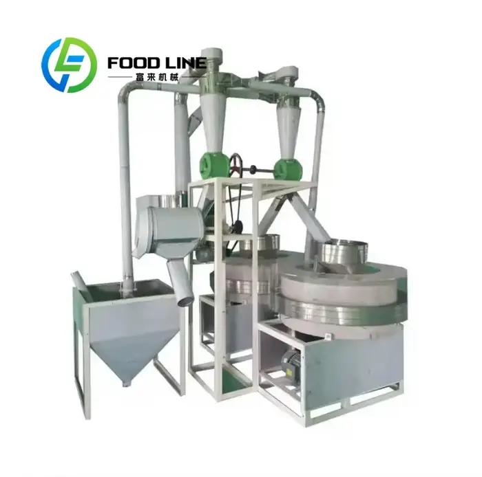 Machine à moudre le grain automatique de 5 tonnes avec moteur/roulement/engrenage en acier inoxydable 304