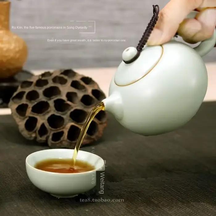 Azure Ru Ware – théière haut de gamme en céramique
