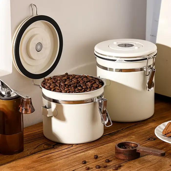 Pichet scellé sous vide pour grains de café
