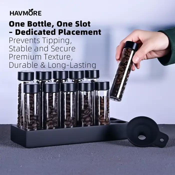 Conteneurs de stockage de grains de café en verre scellé avec valve d'arôme à dose unique pour une préservation optimale et un design moderne à offrir pour occasions spéciales