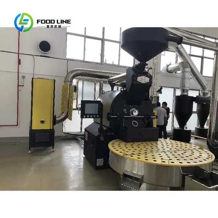 Machine à torréfier le café entièrement automatique 20kg 30kg 40kg 50kg 60kg 120kg pour grains