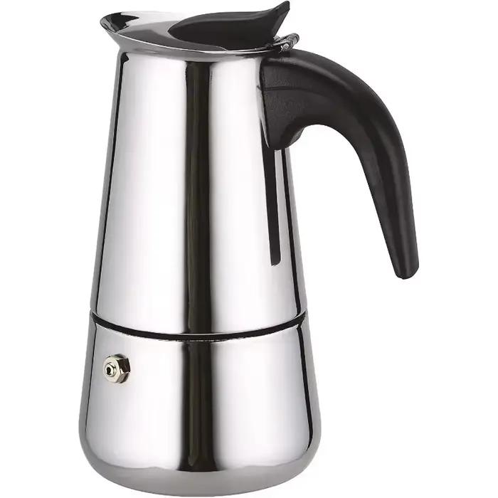 Cafetiere Moka Italienne Acier Inoxydable Tasses 2 4 6 9 12 Compatible Induction Gaz Electrique Cuisine Bureau Occasions Spéciales