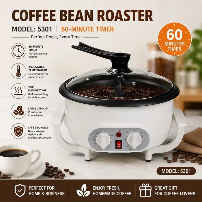 Torréfacteur électrique de grains de café avec contrôle de la température