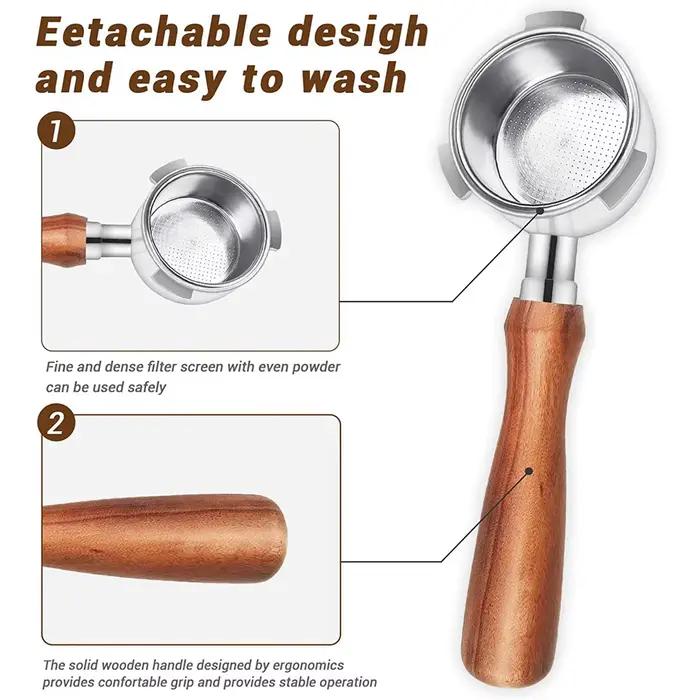 Porte-filtre sans fond ABBK-51Mm pour Machines à café Delonghi EC680/EC685