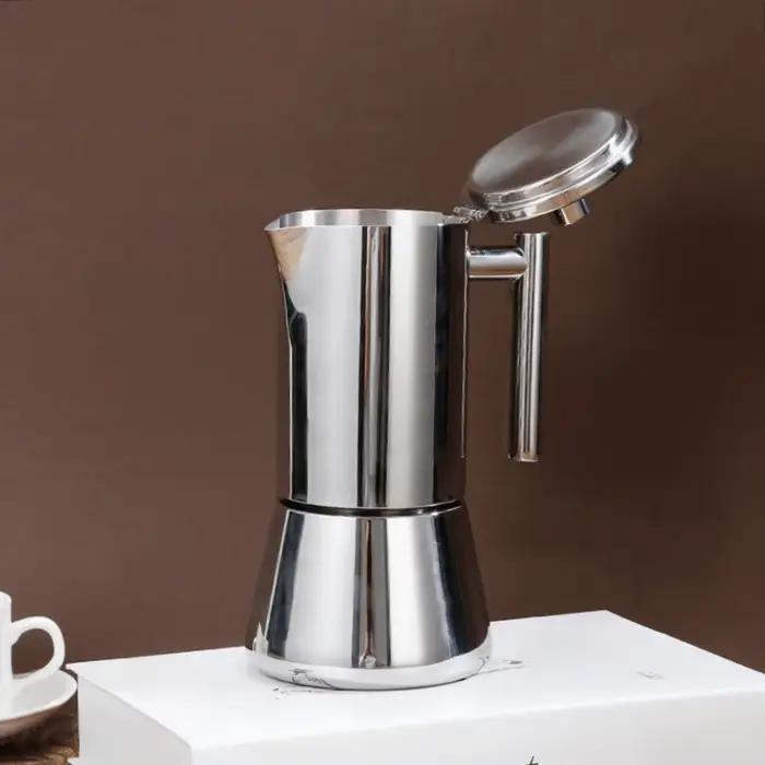 Cafetière italienne en acier inoxydable