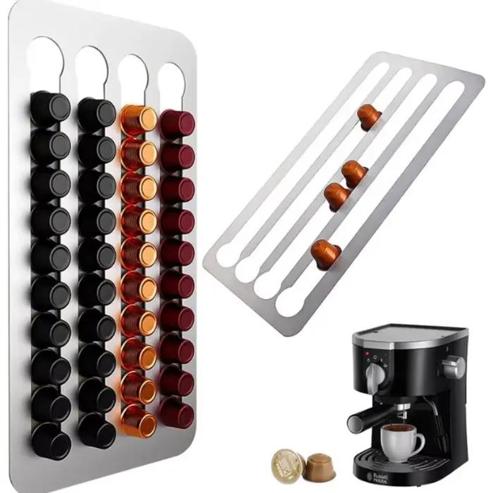 Porte-dosette de café en acier inoxydable