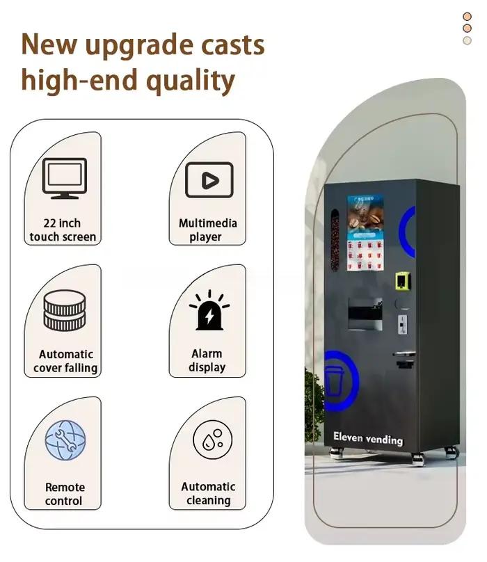 Nouvelle machine à café automatique distributrice de café fraîchement moulu pour boissons glacées et au chocolat occasionnels