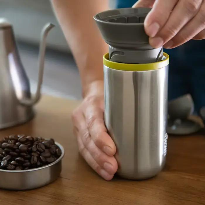 Cafetière goutte à goutte portable en acier inoxydable
