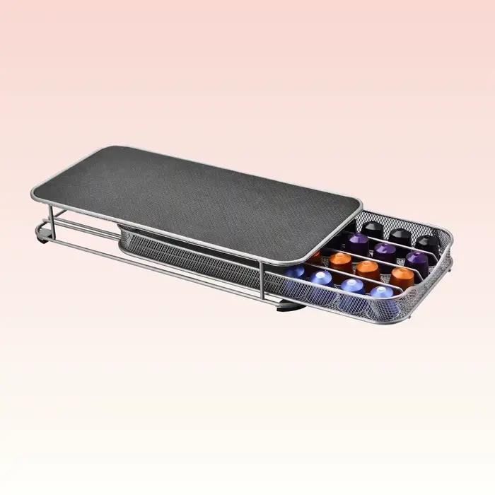 Support pour dosettes de café en fer forgé boîte de rangement pour capsules Nespresso 40 pièces organisateur créatif pour étagère de cuisine occasions spéciales