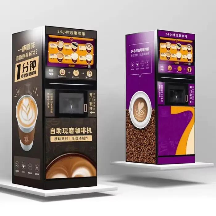 Distributeur automatique de café Nespresso à broyage frais et design personnalisé