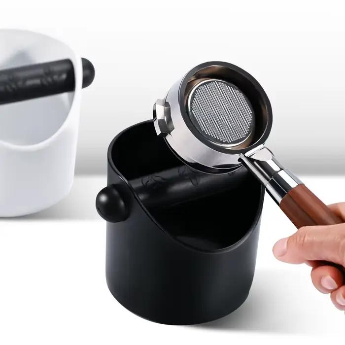 Boîte à café absorbant les chocs avec bac à expresso antidérapant pour marc de café, barre de frappe amovible et poubelle de broyage de café élégante pour la cuisine occasions spéciales
