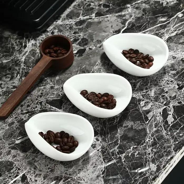 Cuillère à grains de café en céramique de qualité supérieure