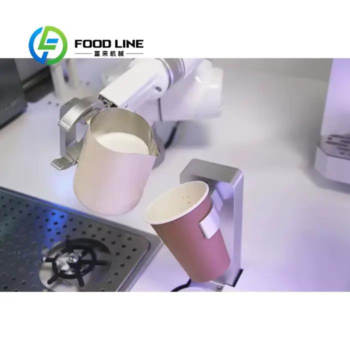 Machine à café intelligente personnalisée avec pince robotisée pour bar