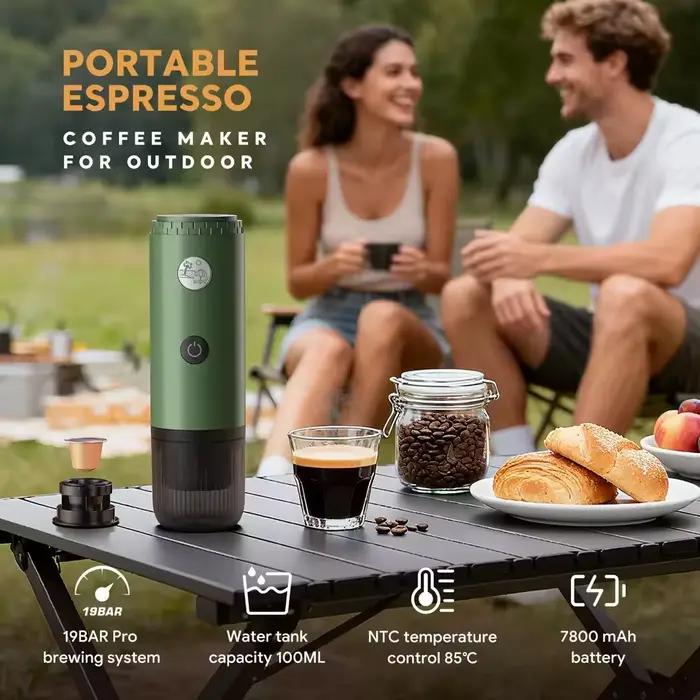 Machine à expresso portable 3-en-1 2026 pour le camping
