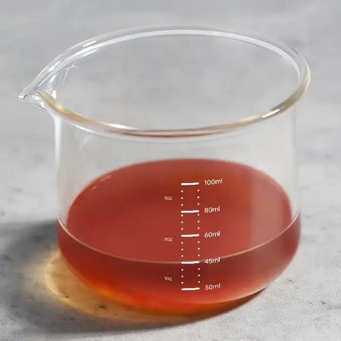 JUSTINLAU Verres à expresso transparents avec échelle graduée