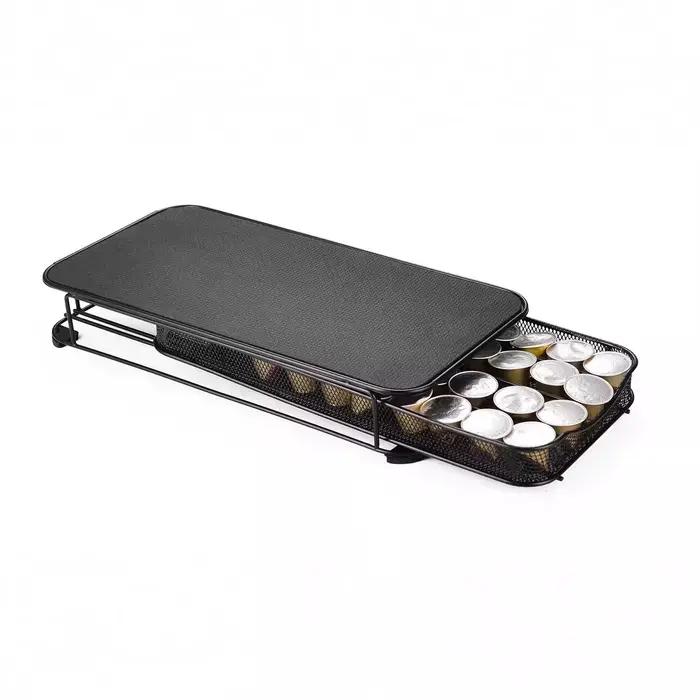 Support pour dosettes de café en fer forgé boîte de rangement pour capsules Nespresso 40 pièces organisateur créatif pour étagère de cuisine occasions spéciales