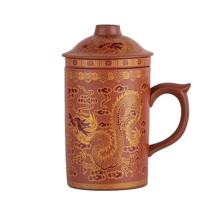 Yixing Zisha tasses à thé chinois en céramique bulle tasse à thé 400ml fait à la main Kung Fu service à thé