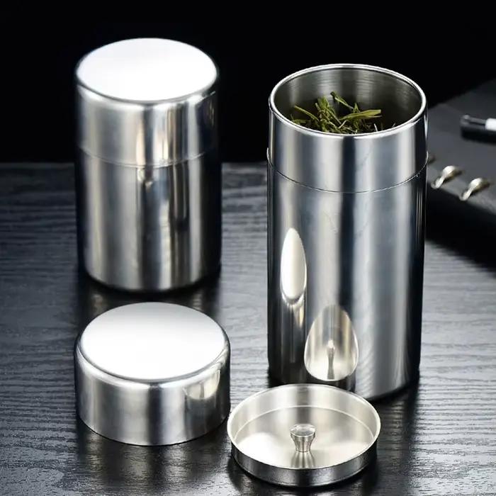 Boîtes à thé en acier inoxydable