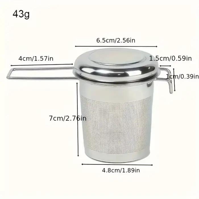 Filtre à thé en acier inoxydable de qualité supérieure avec poignée pliante pour infusion parfaite thé en vrac occasions spéciales