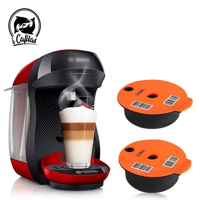 ICafilas pour capsules de café Tassimo 200ml/180ml/220ml recharge dosette de filtre
