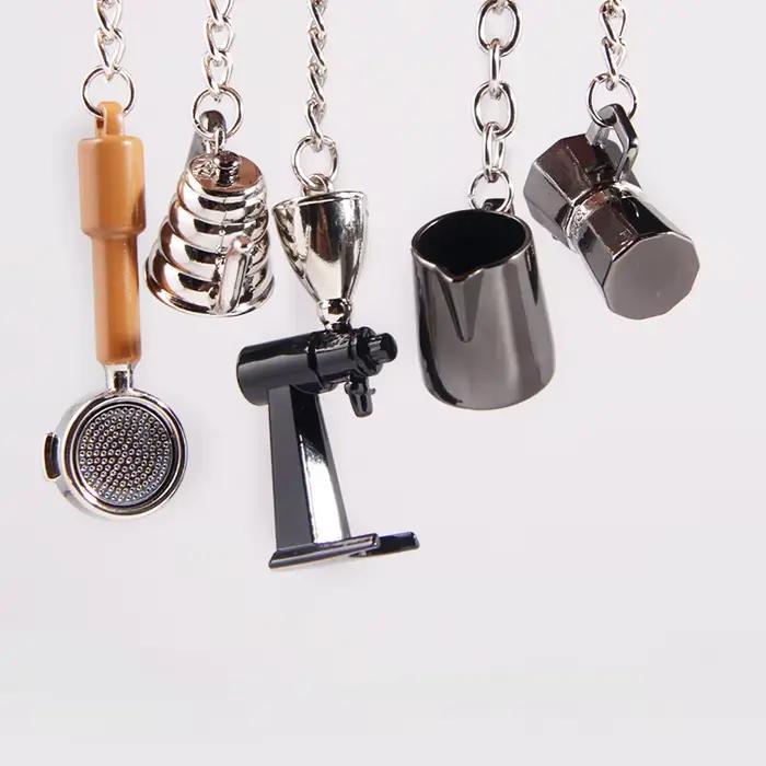 Ensemble de porte-clés mini décorations café kisshome design original pour amateurs de café et occasions spéciales