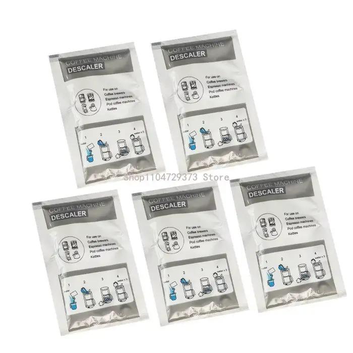 Lot de 5 poudres détartrantes pour machines à expresso