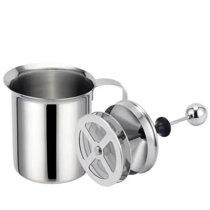 Crémisseur de lait en acier inoxydable double maille pour mousseur de café latte cappuccino à la maison occasions spéciales