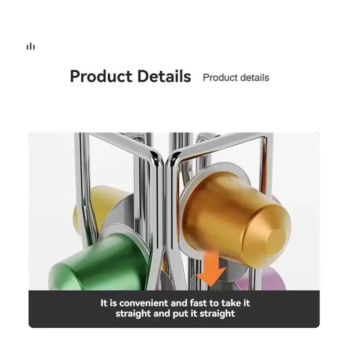 360 ° Porte-capsules rotatif pour café Nespresso Dolce Gusto