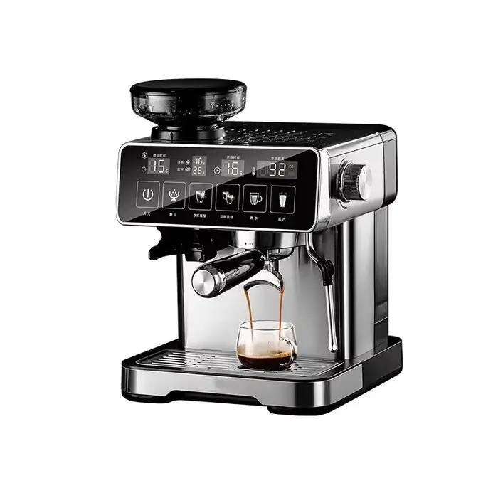 Machine à expresso 20 bars avec mousseur à lait – Cafetière entièrement automatique